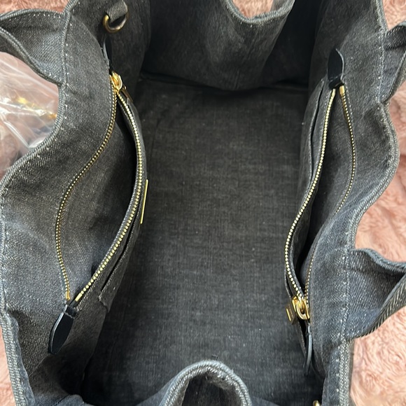 Prada Canapa Gray Denim with Strap 204 - Picture 8 of 14